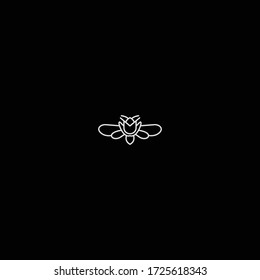 Dragonfly logo icon template design in Vector illustration