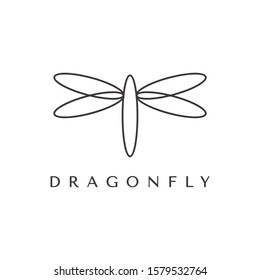 dragonfly logo inspiration.modern design.vector illustration concept