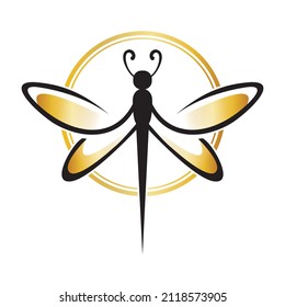 dragonfly logo , simple and clean