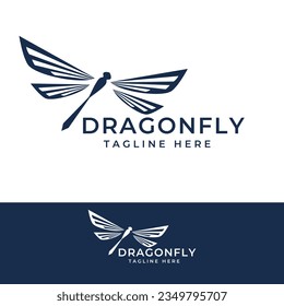 Dragonfly Logo Simple Creative Design Vector