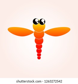 Dragonfly logo template , dragonfly icon or mascot, vector for business corporate , element , illustration