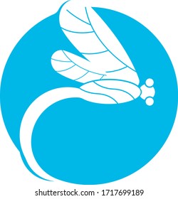 Dragonfly logo template vector illustration
