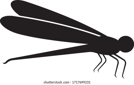 Dragonfly logo template vector illustration
