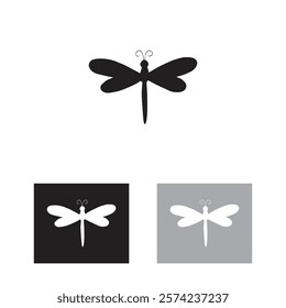 Dragonfly logo template for your brand 