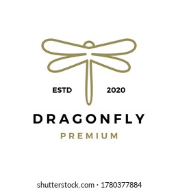 dragonfly logo vector icon illustration