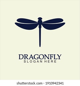 Dragonfly Logo Vector icon illustration design template