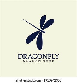 Dragonfly Logo Vector icon illustration design template