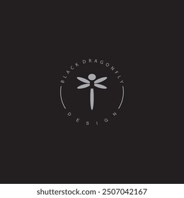 Dragonfly Logo Vector icon illustration design template
