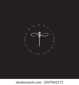 Dragonfly Logo Vector icon illustration design template