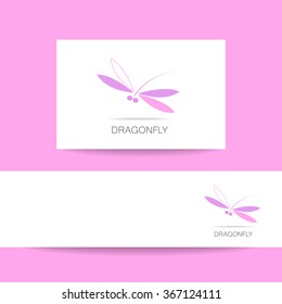 Dragonfly logo -  dragonfly vector. The idea for the company logo. 