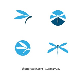 Dragonfly Logo Vector Template