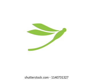 Dragonfly logo vector template