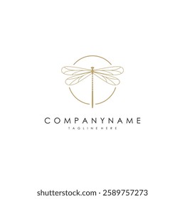 dragonfly logo vector.concept logo designs