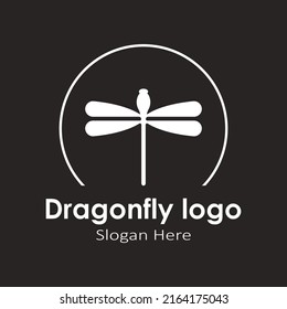 dragonfly logo vector,illustration template design