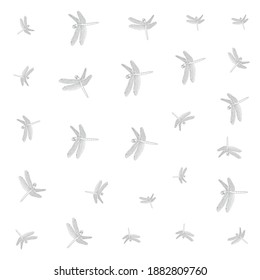 Dragonfly mascot logo design illustration
