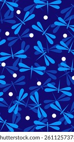 Dragonfly pattern background. Dragonfly illustration pattern. Dragonfly background. Perfect for fabrics, textile, wallpaper, decor. SSTKbackgrounds

