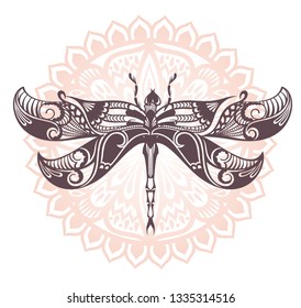 Dragonfly silhouette icon