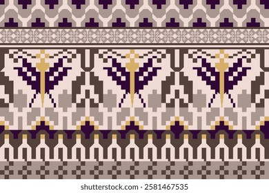 dragonfly spring pattern pixel Geometric ethnic pattern Fabric
