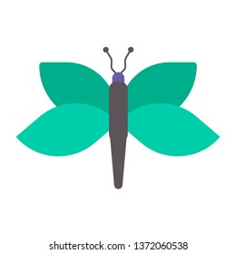 Dragonfly. Symbols and illustrations - Vector