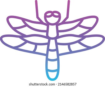 Dragonfly vector icon. Can be used for printing, mobile and web applications.