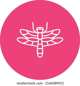 Dragonfly vector icon. Can be used for printing, mobile and web applications.