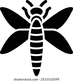 Ilustración de diseño de icono de Vector de libélula