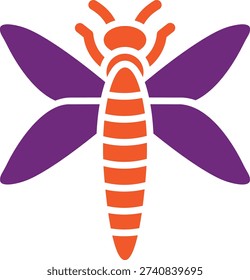 Dragonfly Vector Icon Design Illustration