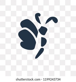 Dragonfly vector icon isolated on transparent background, Dragonfly transparency concept can be used web and mobile