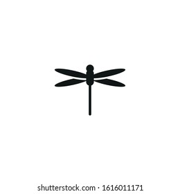 dragonfly vector icon on white background