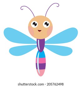 Dragonfly Vector Illustration Stock Vector (Royalty Free) 205762498 ...