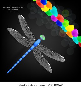Dragonfly. Vector illustration