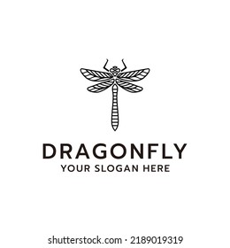 Dragonfly Vector Illustrator Luxury Logo Minimalist