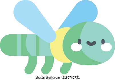 dragonfly vector on white background. isolated Vector icon