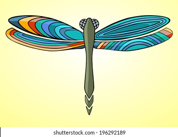 dragonfly. Vector version