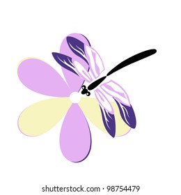 Dragonfly.Vector illustration