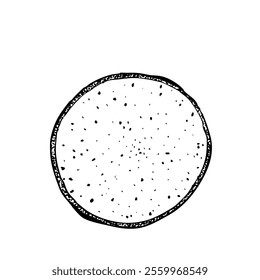Ilustración vectorial gráfica de tinta de fruta del dragón aislada sobre fondo blanco. Arte blanco y negro dibujado a mano de alta calidad para el diseño de la cocina, paquetes, menú del restaurante, plato de fruta, etiqueta, logotipo y decoración.