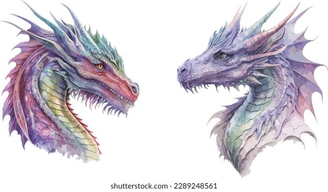 Drachen Clipkunst, einzelne Vektorgrafik.