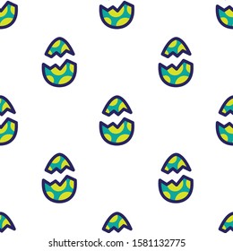 dragon's egg seamless pattern, vector illustration
