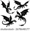 34,054 Dragon Outline Royalty-Free Images, Stock Photos & Pictures ...