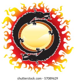 Dragons. Vector.