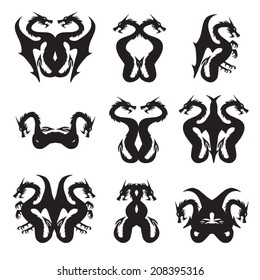 Dragons. Vector illustration