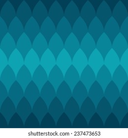 Dragonscale. Vector seamless pattern.