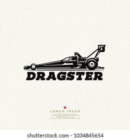 Dragster Car Logo Design.