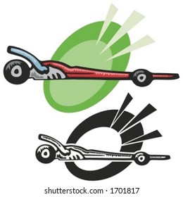 Dragster. Vector Illustration