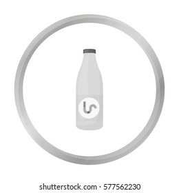 Drain cleaner icon in monochrome style isolated on white background. Plumbing symbol stock vector illustration.