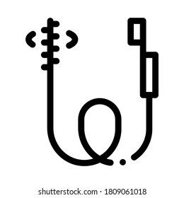 Entwässerung Reinigungskrallen Symbol Vektor. Entwässerungszeichen einzelne Kontursymbolgrafik