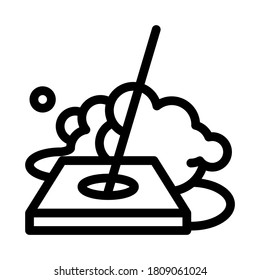 drain cleaning icon vector. drain cleaning sign. isolated contour symbol illustration