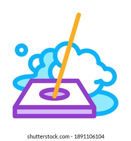 drain cleaning icon vector. drain cleaning sign. color symbol illustration