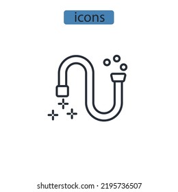 Drain Cleaning Icons  Symbol Vector Elements For Infographic Web