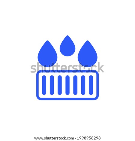 drain, drainage icon on white